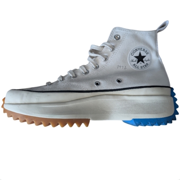 JW Anderson x Converse Run Star Hike Hi White Egret Platform Sneakers Size 8.5 - Picture 9 of 16